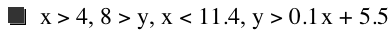 x>4,8>y,x<11.4,y>0.1*x+5.5