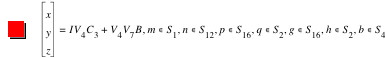 vector(x,y,z)=I*V_4*C_3+V_4*V_7*B,in(m,S_1),in(n,S_12),in(p,S_16),in(q,S_2),in(g,S_16),in(h,S_2),in(b,S_4)