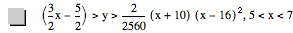 [3/2*x-5/2]>y>2/2560*[x+10]*[x-16]^2,5<x<7