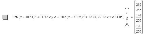0.26*[x-30.81]^2+11.37<y<-(0.02*[x-31.96]^2)+12.27,29.12<x<31.05,vector(r,g,b)=vector(237/255,144/255,120/255)