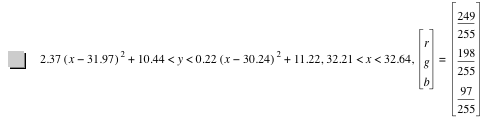 2.37*[x-31.97]^2+10.44<y<0.22*[x-30.24]^2+11.22,32.21<x<32.64,vector(r,g,b)=vector(249/255,198/255,97/255)