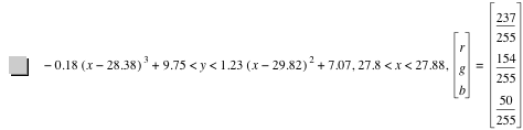 -(0.18*[x-28.38]^3)+9.75<y<1.23*[x-29.82]^2+7.07,27.8<x<27.88,vector(r,g,b)=vector(237/255,154/255,50/255)