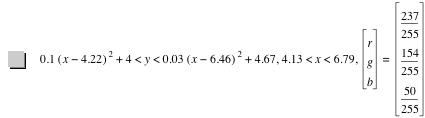 0.1*[x-4.22]^2+4<y<0.03*[x-6.46]^2+4.67,4.13<x<6.79,vector(r,g,b)=vector(237/255,154/255,50/255)
